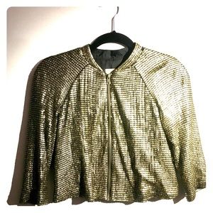 Silence and Noice XS sequin zip up jacket